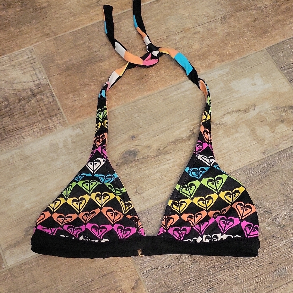 Reversible Medium Roxy Multicolor Bikini Swim Sui… - image 1